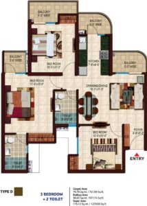 3 BHK- Nirala Estate Phase 2